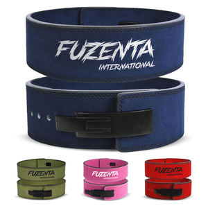 เข็มขัดยกน้ำหนักคุณภาพดีที่สุด พร้อมโลโก้สั่งทำพิเศษ  วัสดุหนังแท้  หัวเข็มขัดแบบคันโยก  เหมาะสำหรับการออกกำลังกายแบบพาวเวอร์ลิฟติ้ง  เข็มขัดฟิตเนสระดับมืออาชีพ - Product Image 1