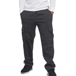 Wholesale Lightweight Casual Cotton Fleece Street Baggy <b>Trouser</b> Custom Striped Men Wide Leg Oversized Elastic Waist Mid - Product Image 5