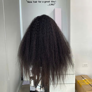 Cheveux humains vietnamiens bouclés crépus couleur noir naturel, qualité supérieure, super double drawn, prix de gros - Product Image 2