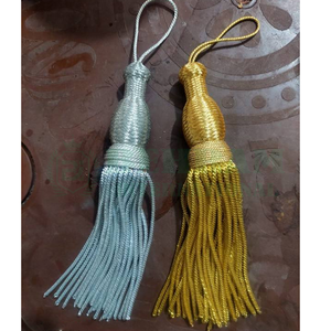 Byzantine Style Gold Bullion Epitaphios Tassel Bishop Ceremonial Hanging Gold Mylar Twisted Rope Tassels Garment Home Textile - Product Image 2