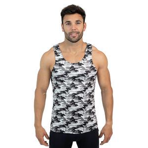 Camisetas sin Mangas Sublimadas para Hombre al por Mayor, 100% Poliéster, Logotipo Personalizado, Chaleco sin Mangas para Hombre, Elástico y Transpirable, Precio Razonable - Product Image 5