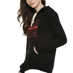 Sudadera con capucha de gran tamaño de alta calidad para mujer, Sudadera con capucha con logotipo impreso personalizado para invierno - Product Image 3