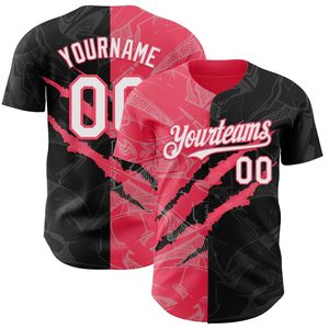 Maillot de baseball personnalisé en gros, impression sérigraphique, manches courtes, unisexe adulte, entièrement boutonné, 100 % coton biologique - Product Image 3
