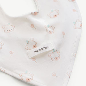 Babero Triangular Unisex para Bebé con Estampado de Oso, Modal y Spandex, Sin Mangas, Cierre a Presión, Recién Nacido, ODM Vietnam - Product Image 3