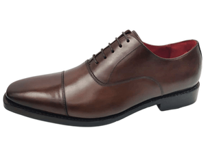 Chaussures Oxford en cuir véritable marron pour homme, bout pointu, lacets, respirantes, toutes saisons - Product Image 4