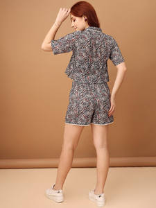 Vestido Midi con Estampado Floral de Diseño Premium para Mujer, Traje de Noche Elegante de Alta Calidad, Camisa con Botones y Pantalones a Juego, Ecológico - Product Image 3