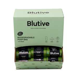 Sacchetti Biodegradabili e Resistenti per lo Smaltimento dei Rifiuti di Animali Domestici di Alta Qualità - Blutive Dog Blutive Waste Bags - Confezione da 63 Unità - Product Image 1