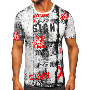 Camiseta transpirable personalizada con estampado por sublimación para hombre, precio al por mayor, logotipo privado personalizado, camiseta deportiva sublimada - Product Image 1