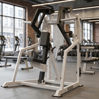 Appareil de musculation ergonomique à quatre positions avec plaque de résistance en acier et tablettes suspendues