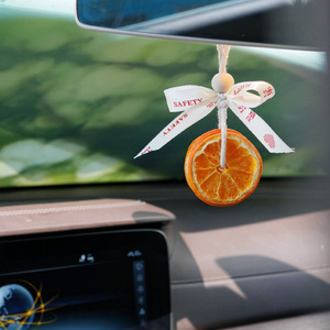 Orange slice <b>car</b> pendant aromatherapy <b>car</b> interior decoration pine cone bell handmade dried flower Christmas <b>ornament</b> - Product Image 4