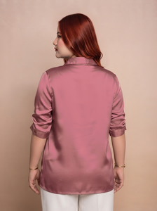 เสื้อเชิ้ตผู้หญิงเรียบหรู ติดกระดุมด้านหน้า เหมาะสำหรับใส่ทำงาน ใส่ลำลอง และใส่เดินทาง ซื้อโดยตรงจากผู้ผลิต - Product Image 2