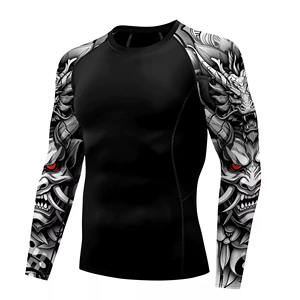 Rashguard MMA unisexe de haute qualité, nouveau design, personnalisable, confortable, manches longues, écologique, antibactérien, séchage rapide, doux - Product Image 5
