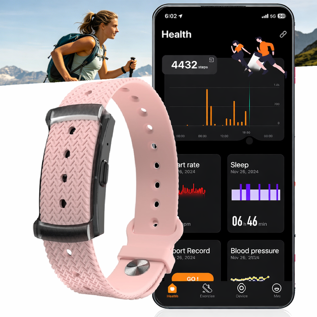 Factory Price ETQ07-M Non Screen Sleep Tracker Casual Dual PD HR SpO2 5 Motion Recognition 173 Sport Modes IP68