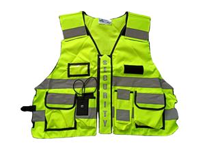 Security Latest Design Logo Custom <b>Color</b> Security High Visibility Reflective Vest Front Zipper Safety Vests HiViz Tactical Vest - Product Image 3