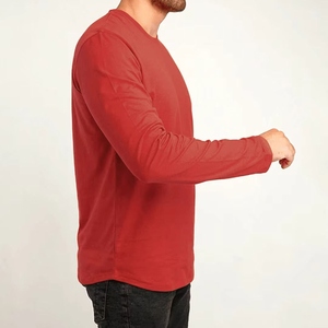Camisetas de Manga Larga para Hombre de Primera Calidad, 100% Algodón, Transpirables, Ligeras, Cómodas, Antiarrugas, de Secado Rápido - Product Image 3