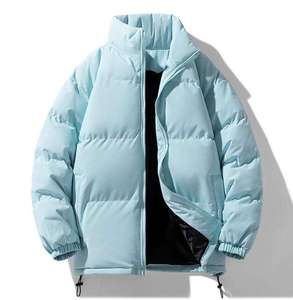 Nouvelle veste matelassée décontractée pour homme, tendance, en coton épais, col montant, coupe ample, avec capuche intégrée - Product Image 3