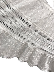 Jupe longue brodée de Style français porter avec une ligne 2025 printemps/été Design sens niche jupe blanche creuse - Product Image 5