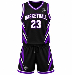 Ensemble de maillots de basket-ball personnalisés sans manches, uniforme sportif à séchage rapide pour les jeunes et l'entraînement en club - Product Image 4