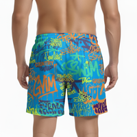 Shorts de course en mesh, extensibles dans quatre sens, construction durable, poches, shorts de bain pour homme, tissu polyester extensible