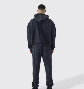 Survêtement délavé à l'acide 100 % coton, disponible en gros à prix raisonnables, respirant, pour hommes - Product Image 2