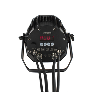 SHEHDS IP65 Waterproof LED Par 7x18W RGBWA UV 6-in-1 Outdoor DMX512 Stage <b>Light</b> for Event Building Garden - Product Image 3