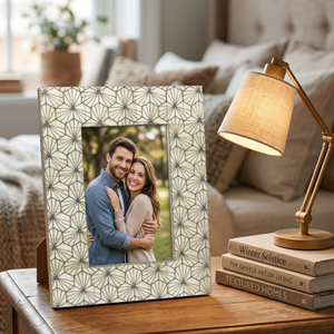 Handcrafted Bone Inlay Photo <b>Frame</b> <b>4x6</b> Inch | Elegant Decorative Picture <b>Frame</b> for Tabletop Office Desk Home Decor Gift Item - Product Image 3