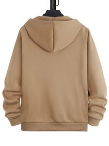 Sweat à capuche avec fermeture éclair complète pour hommes, sweat à capuche en coton éponge français avec logo personnalisé, impression personnalisée, sweat à capuche zippé lourd de haute qualité, vente en gros - Product Image 2