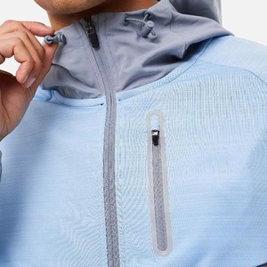 Chaqueta Cortavientos Ligera de Nylon Impermeable Personalizada al por Mayor para Hombre 2025 con Contraste de Color - Product Image 6
