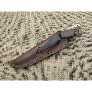 1095 Steel Hunting Knife Outdoor Camping Hiking Multipurpose Utility <b>Tool</b> Hunting Knife With <b>Leather</b> Sheath - Product Image 6