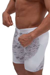 Pantalones Cortos Deportivos de Compresión para Hombre, de Secado Rápido, Ecológicos, con Cintura Elástica, para Gimnasio, Entrenamiento, Running, Diseño Estampado - Product Image 3