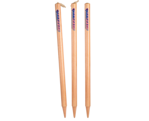 Paquete de 3 wickets de críquet con 2 bails - Wickets de críquet portátiles de color natural de madera por NAQQASH SPORTS - Product Image 5