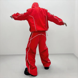 Conjunto Deportivo Personalizado para Hombre, Chaqueta y Pantalones de Chándal, Transpirable, de Nailon/Acrílico, con Cierre, Reflectante, Impermeable y Resistente al Viento - Product Image 4