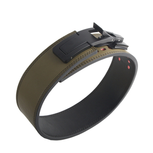 Ceinture de musculation en cuir robuste et imperméable de 10 mm avec boucle à levier pour entraînement de force en salle de sport – Vente en gros usine - Product Image 1