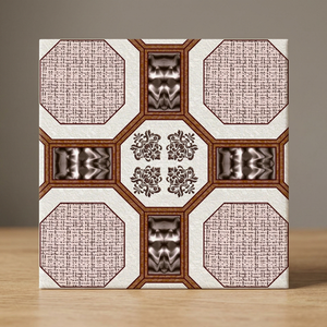 Carreaux de sol en porcelaine polie émaillée numérique bleu luxueux 400mm x 400mm pour salle de bain et centre commercial 40x40cm - Product Image 1