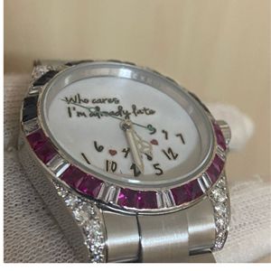 Reloj de Diamantes Cultivados en Laboratorio de Alta Calidad, Totalmente Nuevo, con Incrustaciones de Diamantes Incoloros para Hombre, Precio al por Mayor de la Mejor Calidad - Product Image 4