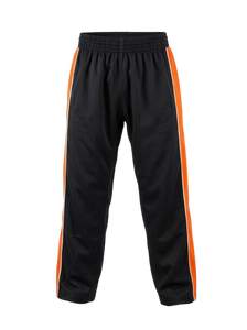 Men's Black Sweatpants Blue Side Stripe Geometric Print Elastic Waist Casual Wear Breathable Woven Polyester Pants Summer Style - Product Image 4