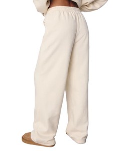 Pantalones Deportivos de Felpa de Algodón Premium, Corte Recto Relajado, Casuales, con Cintura Elástica y Cordón Ajustable, Suaves para Uso Diario - Product Image 2