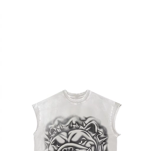 Custom Oversized Graphic Printed <b>Tank</b> <b>Top</b> 100% Cotton Jersey Soft Fabric <b>Vintage</b> Style Sleeveless T Shirt Unisex OEM Wholesale - Product Image 3