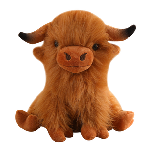 Peluche de Animal Ultra Suave, Compañero Reconfortante, Juguete de Peluche Realista de 27 cm, Yak Sentado - Product Image 3
