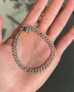 Miami Cuban Curb Link Chain <b>Bracelet</b> 14k 18k Gold 925 <b>Silver</b> Lab Grown Diamond 6 mm Heavy <b>Bracelet</b> Hip Hop Manufacture Wholesale - Product Image 3