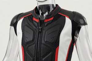 Traje de Motociclismo de Cuero para Hombre, Diseño Color Block, Manga Larga, Protección Completa, Mono de Una Pieza, Equipo de Motociclismo Masculino - Product Image 4
