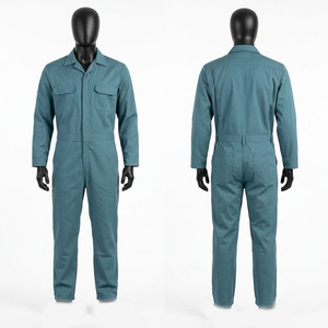Overol de Trabajo de Secado Rápido con Certificación CE, de Algodón y Poliéster Twill Premium Black Hardson, 240 GSM, Azul Turquesa, Bordado Personalizado - Product Image 1