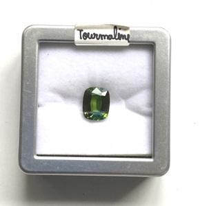 Pierre de tourmaline verte naturelle de 4,90 carats, taille coussin, pour la création de bijoux fins - Product Image 5