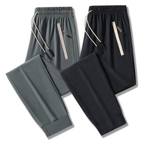 Alta calidad 82% Nylon 18% Spandex secado rápido elástico refrigeración correr entrenamiento gimnasio entrenamiento activo Atlético pantalones de chándal para hombres - Product Image 3