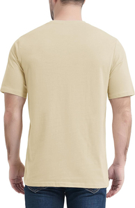 Camiseta Casual de Algodón 100% Transpirable de Secado Rápido, Estilo Hip Hop, Ajuste Regular, Color Negro Sólido, para Hombre, Venta al por Mayor - Product Image 3