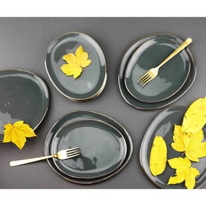 Assiette en céramique de porcelaine bleue en gros – Assiette de table fabuleuse pour restaurant – Vaisselle sûre - Product Image 2