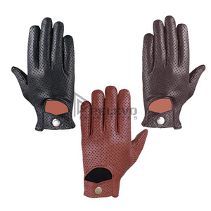 Guantes de Motocicleta de Piel de Cabra Premium con Impresión Personalizada, Compatibles con Pantalla Táctil, Logotipo Personalizado - Product Image 6