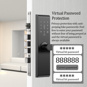 Cerradura Inteligente para Puerta con Desbloqueo por <span class=keywords><strong>Contraseña</strong></span> y Tarjeta, <span class=keywords><strong>Gestión</strong></span> Remota Inteligente TT para Apartamentos - Product Image 4