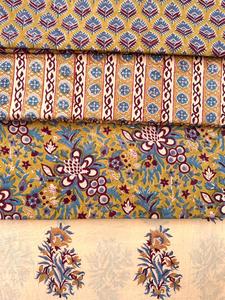 Reusable Block Printed Cotton Fabric Eco Friendly Floral Design Custom Print Hand Block print Fabric Bulk Order Supplier - Product Image 4