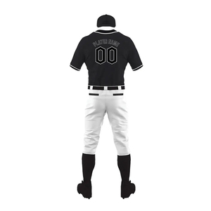 Ensemble complet d'uniformes de baseball personnalisés pour les tournois universitaires avec impression du nom de l'équipe et des numéros, séchage rapide et respirant - Product Image 3